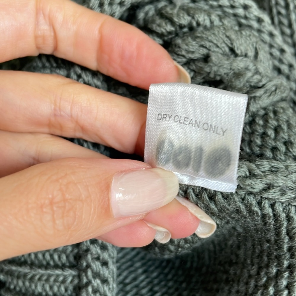 NICOLE MILLER GREEN ATELIER CUT WOOL SWEATER - Picture 9 of 14